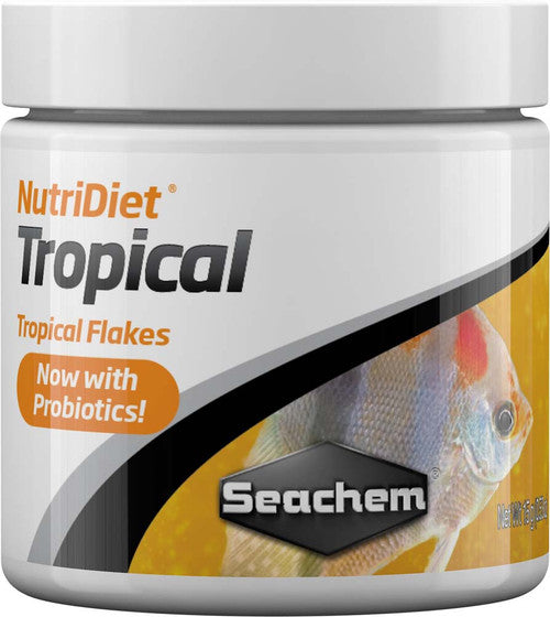Seachem NutriDiet Tropical Flakes Fish Food 0.5 oz - Aquarium