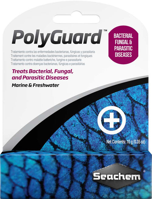 Seachem PolyGuard Bacterial Fungal and Parasitic Diseases Treatment 0.4 oz - Aquarium