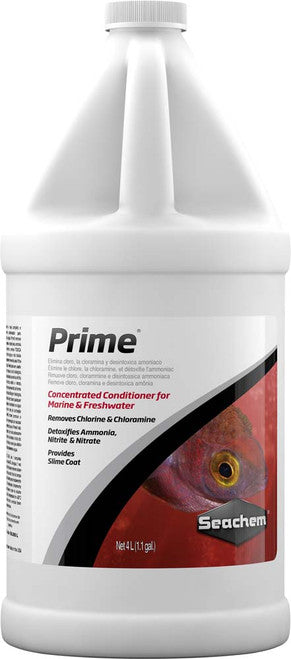 Seachem Prime Ammonia Detoxifier 4L/1 gal - Aquarium