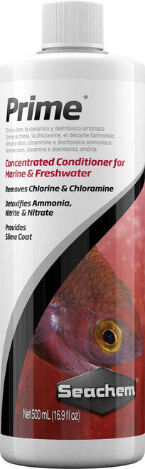 Seachem Prime Ammonia Detoxifier 500ml/16.9oz - Aquarium