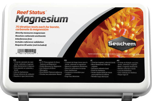 Seachem Reef Status Magnesium Carbonate & Borate Test Kit - Aquarium