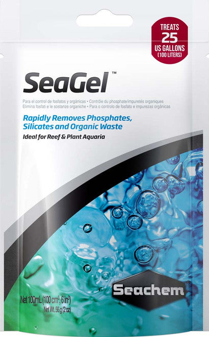 Seachem SeaGel Phosphate Silicate and Organic Waster Remover 100 ml - Aquarium