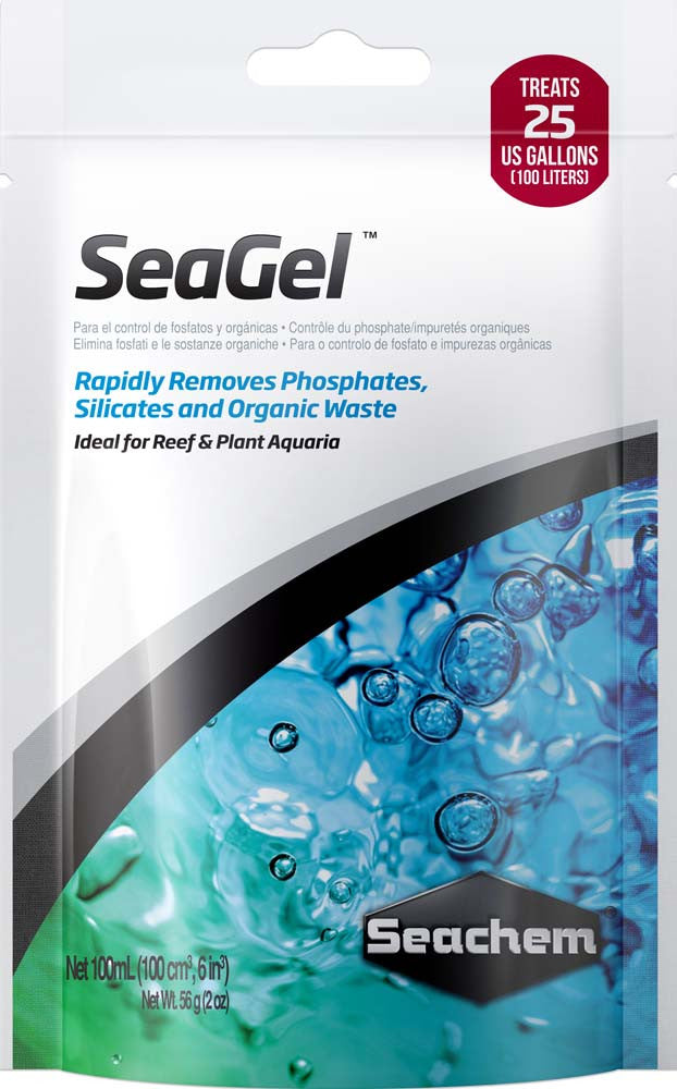 Seachem SeaGel Phosphate, Silicate, and Organic Waster Remover 100 ml