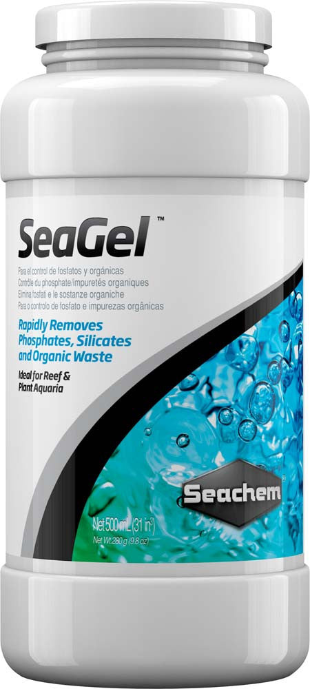Seachem SeaGel Phosphate, Silicate, and Organic Waster Remover 500 ml