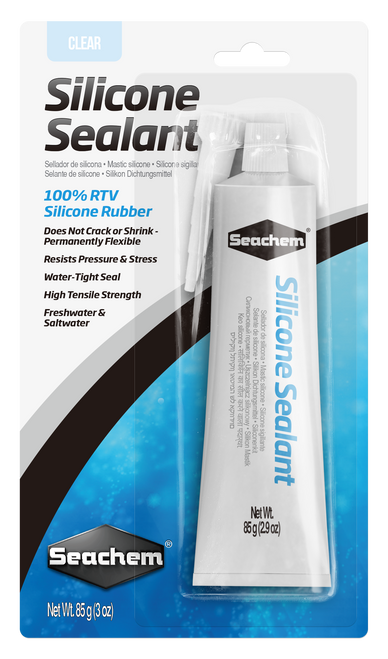Seachem Silicone Sealant and Adhesive Clear 3 Ounces - Aquarium