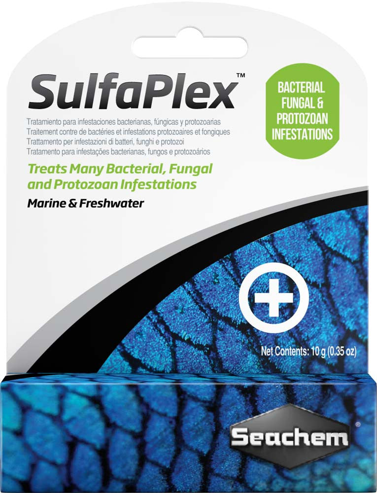 Seachem Sulfaplex Antibiotic and Anti-fungal Medication 0.4 oz