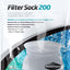 Seachem Welded Filter Sock with Plastic Collar White 7in X 16in LG - Aquarium