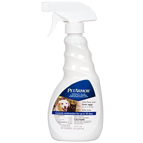 Sergeants Pet Armor Fast Act Plus Flea and Tick Spray For Dogs and Cats 16oz {L+b} 073091025931