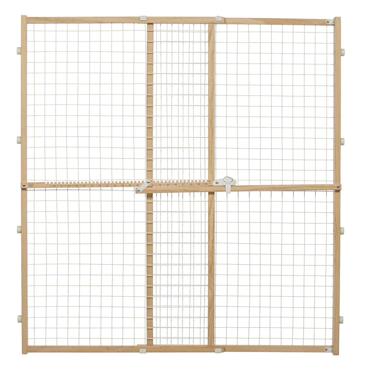 MidWest Homes for Pets Expandable Wood Gate 29-50In X 44 in 027773022817