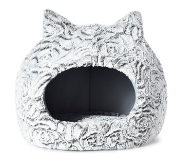 Max & Marlow Cat Dome w/ Ears Gray 810162077044