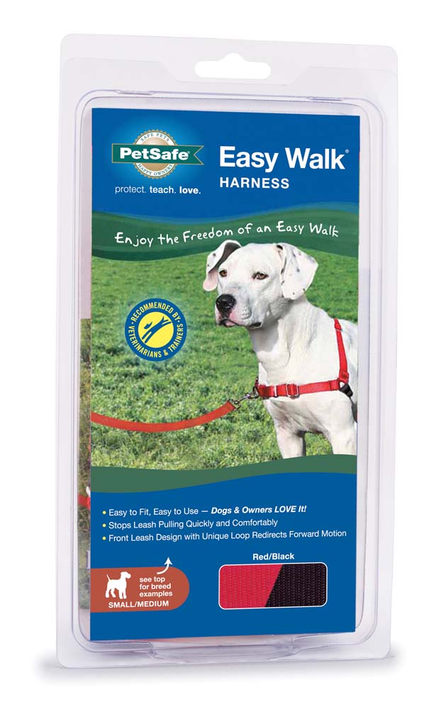 PetSafe Easy Walk Dog Harness Black/Red Small/Large 759023073385