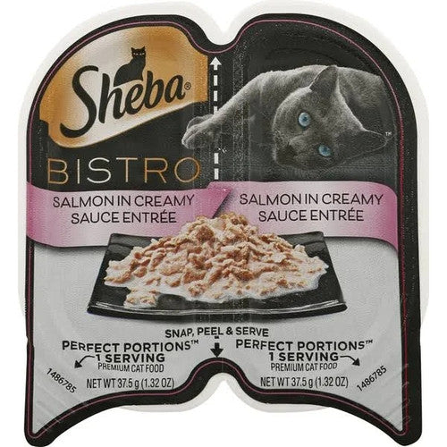 Sheba Perfect Porions Salmon Creamy Sauce Cat Food 24 / 2.4 oz
