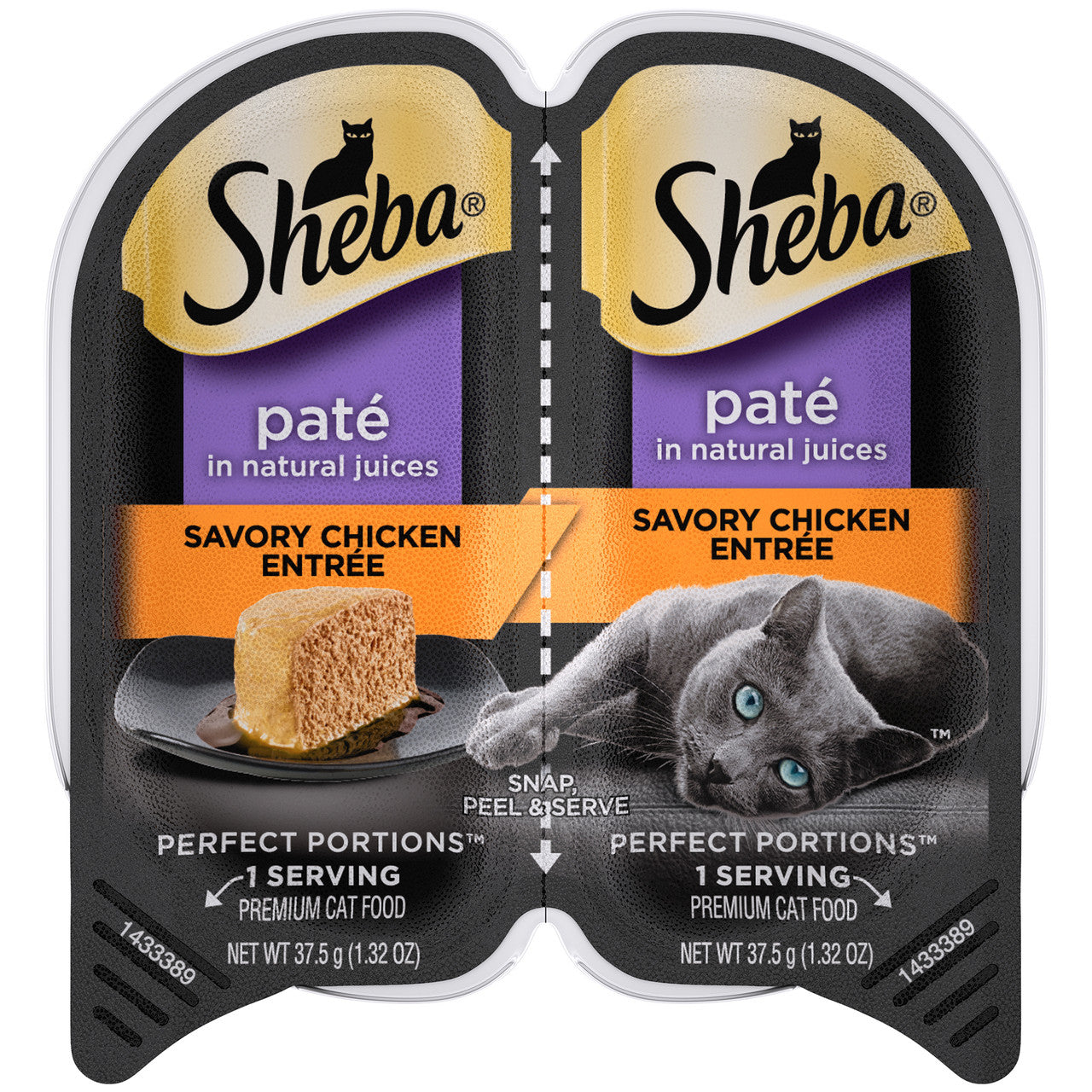 Sheba Perfect Portions Pate Wet Cat Food Savory Chicken 2.6oz