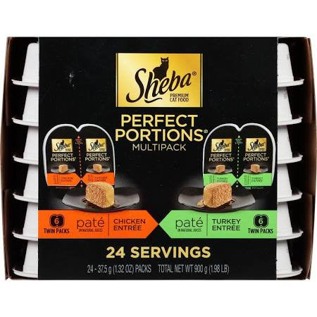 Sheba Perfect Portions Premium Pate Poultry Variety Pack 2-12/1.32Z {L-b}798139 023100110271