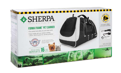 Sherpa's Pet Trading Company Forma Frame Airline Approved Pet Carrier Black MD
