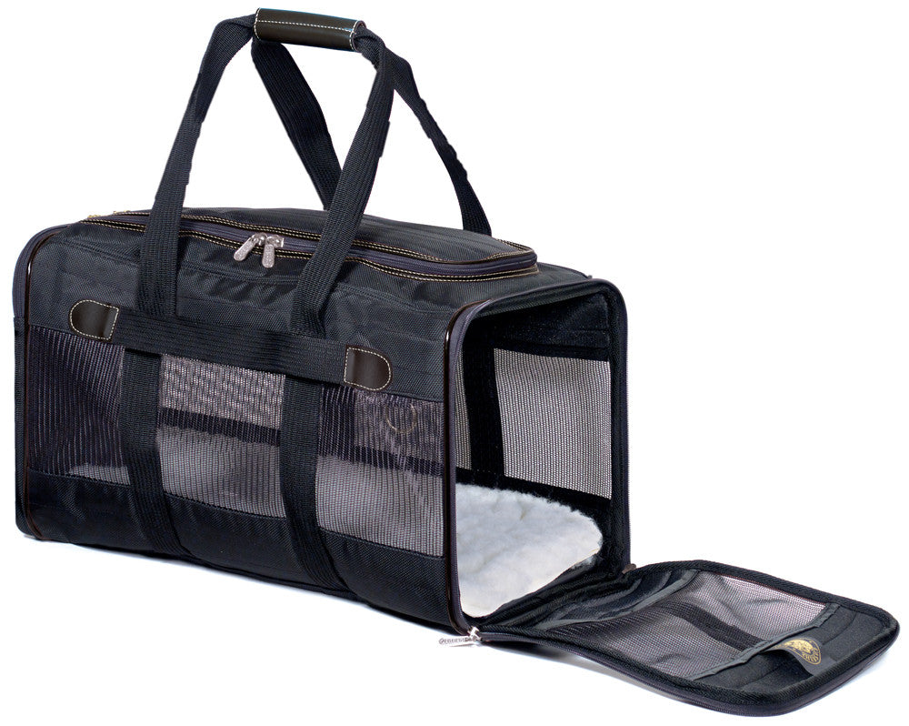 Sherpa's Pet Trading Company Original Deluxe Pet Carrier Black LG