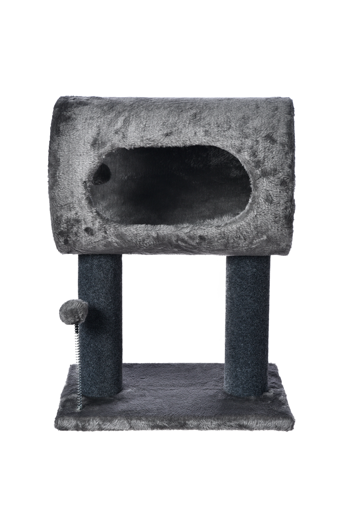 Max & Marlow Tunnel 2 Level Cat Tree w/ Toy 810162076535