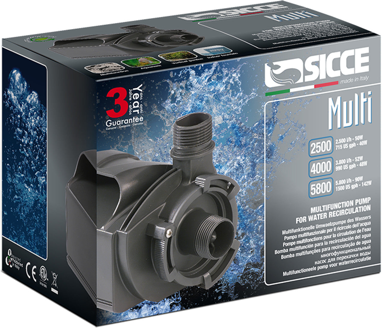 Sicce MULTI 5800 Pump - 1500 GPH