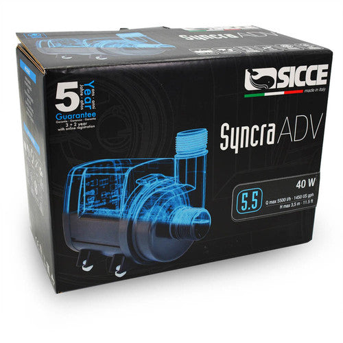 Sicce SYNCRA ADV 5.5 Return Pump - 1450 GPH Aquarium