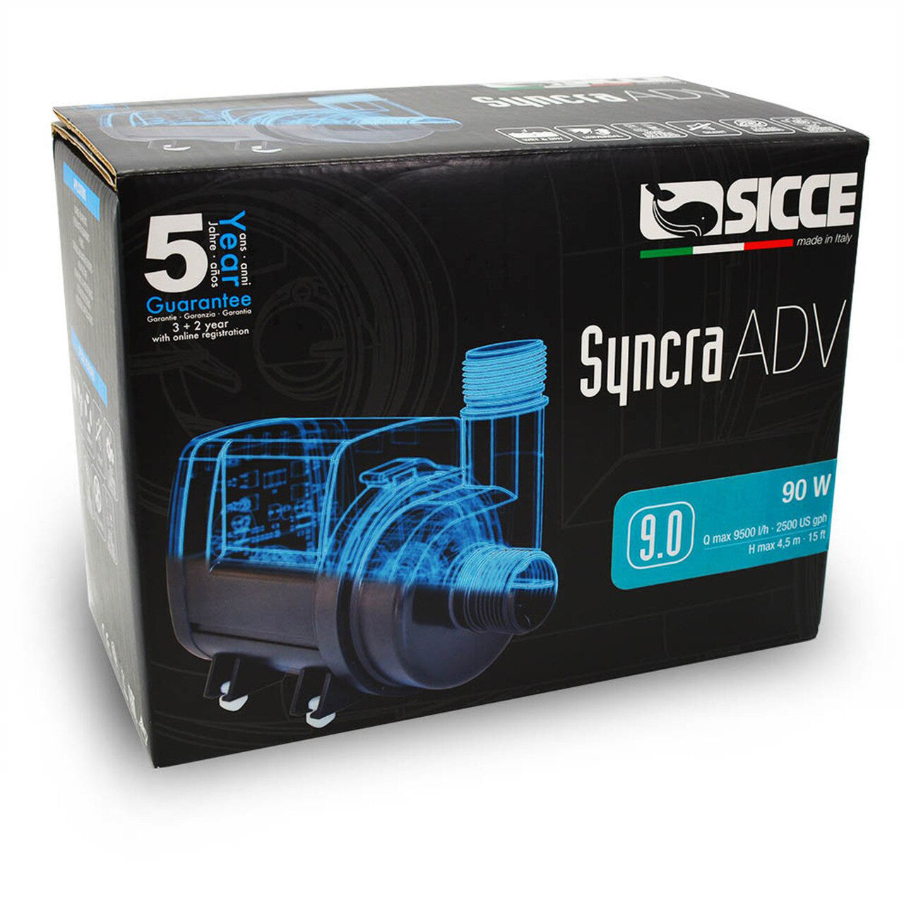 Sicce SYNCRA ADV 9.0 Return Pump - 2500 GPH
