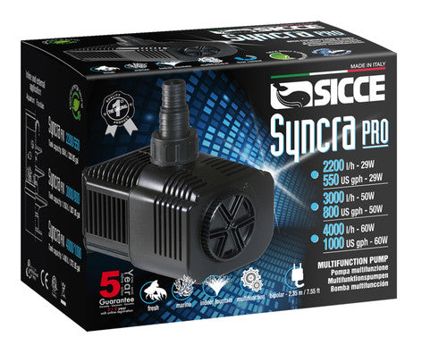 Sicce SYNCRA PRO 2200 Pump - 550 GPH Aquarium