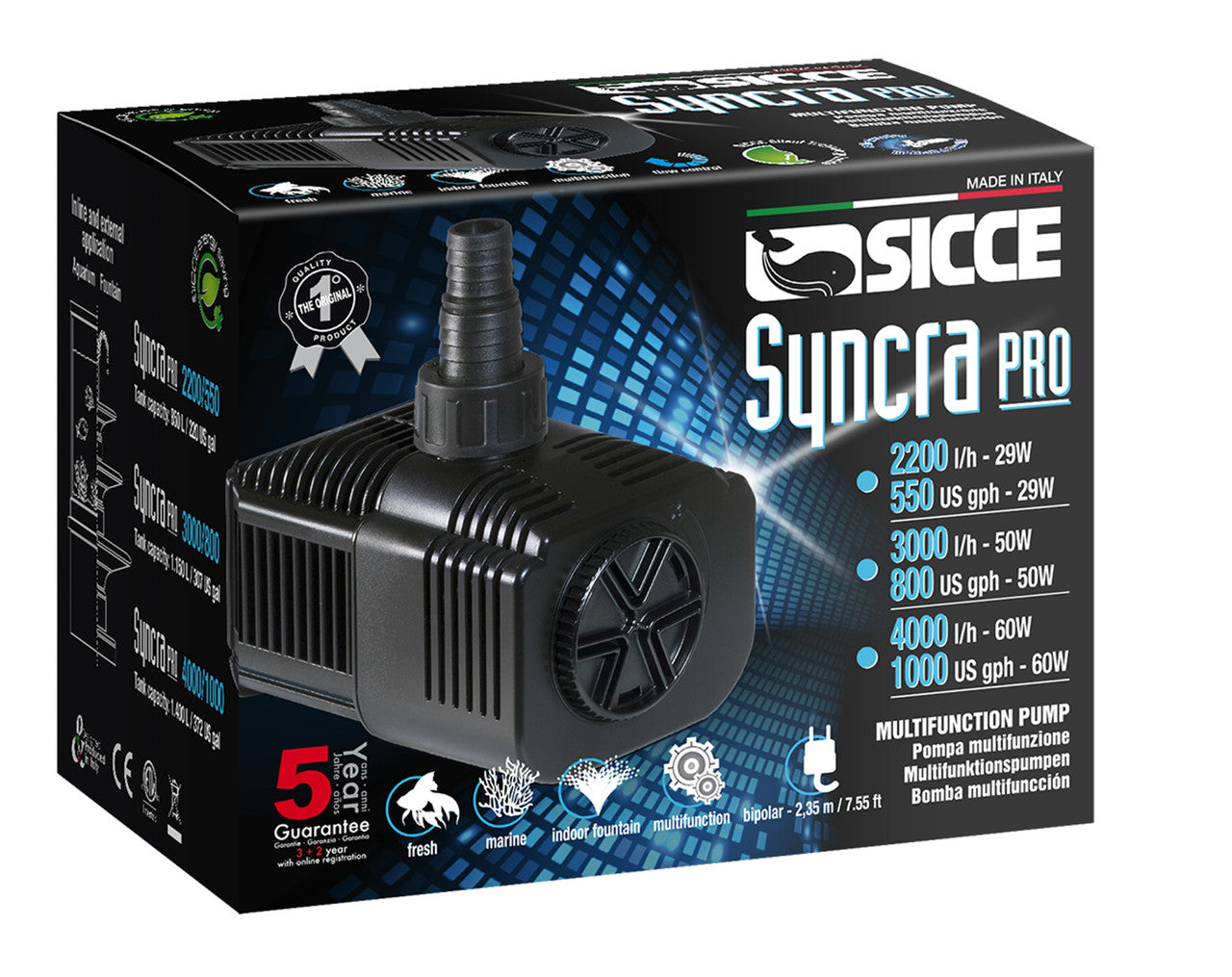 Sicce SYNCRA PRO 2200 Pump - 550 GPH