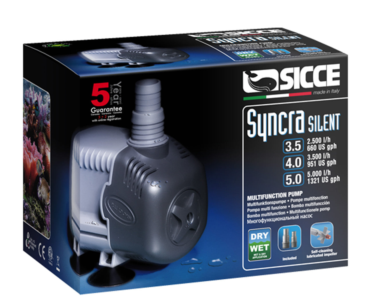 Sicce SYNCRA SILENT 3.5 HIGH PRESSURE Pump - 687 GPH
