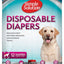 Simple Solution Disposable Diapers White LG 12pk - Dog