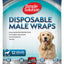 Simple Solution Disposable Male Wraps White LG 12pk - Dog