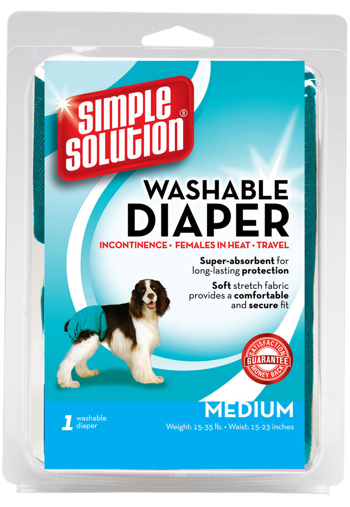 Simple Solution Washable Diaper Blue MD