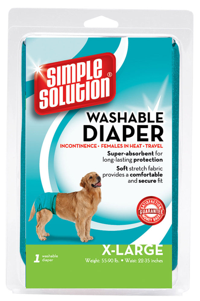 Simple Solution Washable Diaper Blue XL