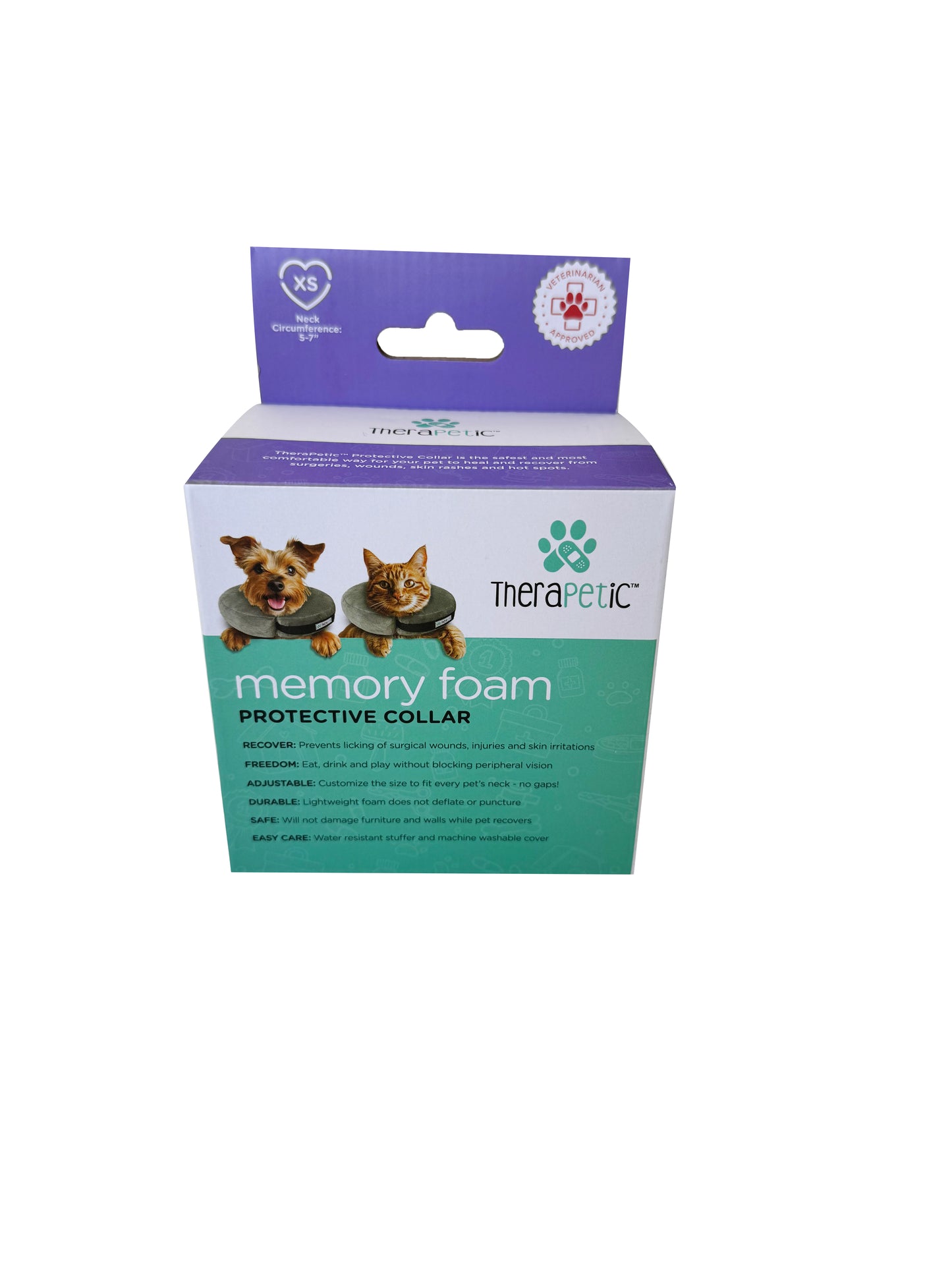 Arlee Pet Products TheraPetic Memory Foam Protective Collar Charcoal 5 - 7 in 086268199120