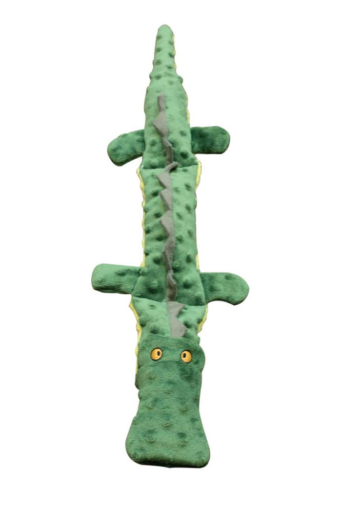 Skinneeez Extreme Dog Toy Triple Squeaker Croc 25 in