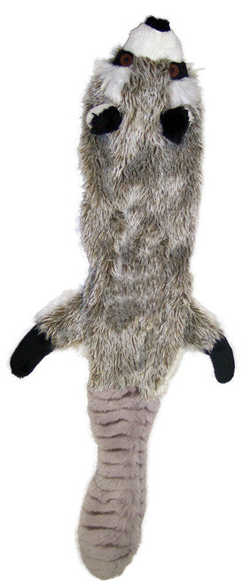 Skinneeez Forest Series Dog Toy Raccoon Gray Mini
