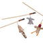 Skinneeez Friends Teaser Wands with Catnip Assorted 12 in - Cat