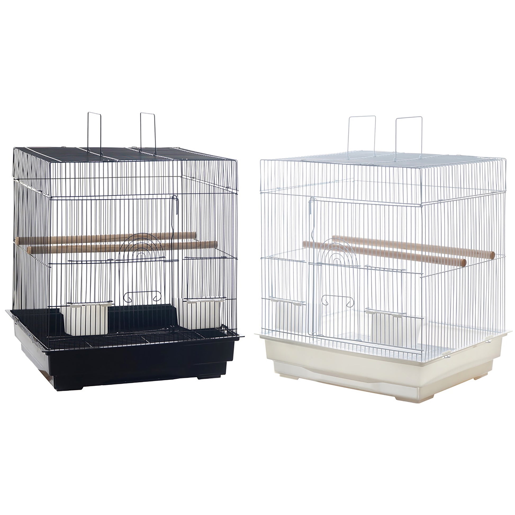 A & E Cages Flat Top Cage (2) Black & (2) White 4ea/18In X 14 in, 4 pk 644472013436