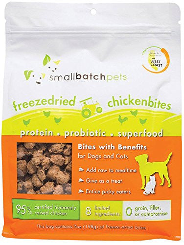 Small Batch Dog Cat Freeze - dried Bites Chicken 7oz {L + x}