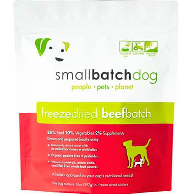 Small Batch Dog Freeze Dried Beef Sliders 14oz {L+x} 748252611505