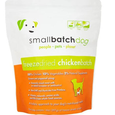Small Batch Dog Freeze Dried Chicken Sliders 14oz {L + x}