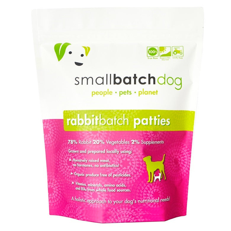 Small Batch Dog Frozen Rabbit Sliders 3lb {L-x} SD-5 713757339209