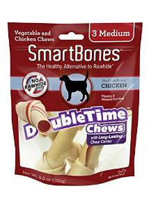 SmartBones DoubleTime Bones Chicken Medium 3 Pk {L+1} 923049 810833020218