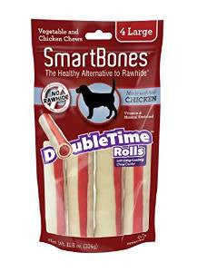 SmartBones DoubleTime Rolls Chicken Large 4 Pk {L + 1} 923051 - Dog