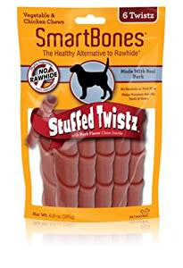 SmartBones Stuffed Twists Pork 6pck {L+1} 923042{RR} 810833020669