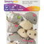 SmartyKat Skitter Critters Mice Catnip Toy Grey Tan 10 Count Value Pack - Cat