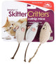 SmartyKat Skitter Critters Mice Catnip Toy Grey Tan 3 Pack - Cat