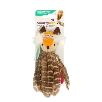 SmartyKat Toss-a-Fox Catnip Toy Multi-Color