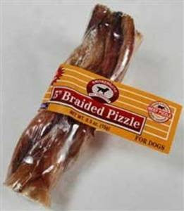 Smokehouse 5" Braided Pizzle 48 Count Bulk Box Shrink Wrapped With Upc {L-1} 078565841949