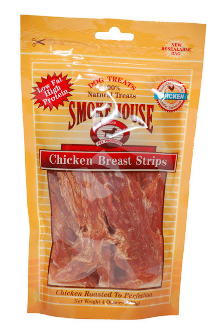 Smokehouse Chicken Breast Strips Dog Treat 4 oz