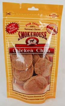 Smokehouse Chicken Chips 4 oz. Resealable Bag {L + 1} 785012 - Dog