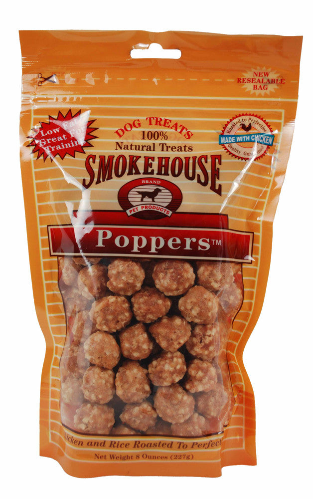 Smokehouse Chicken Poppers Dog Treat 8 oz